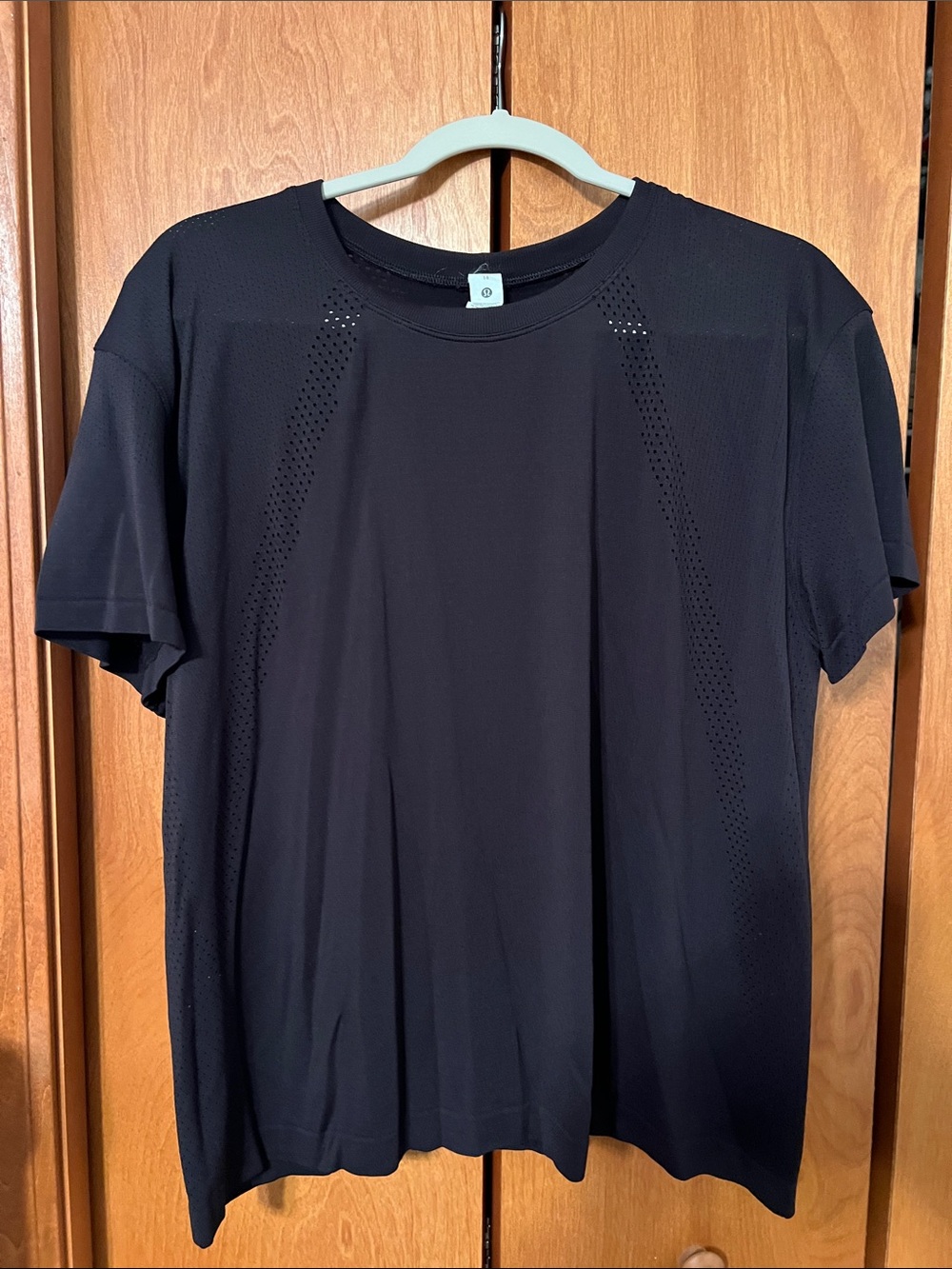 lululemon athletica Black Short‑Sleeve Crew Tee